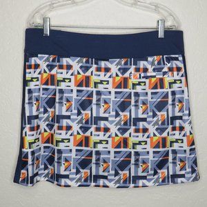 Callaway* Women's Multicolor BOHO Tri-Pocket True Sculpt Golf‎ Skort~ Size Large